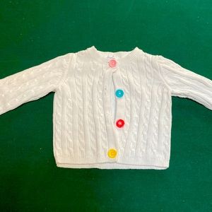 Preloved Gymboree White Cardigan 2T